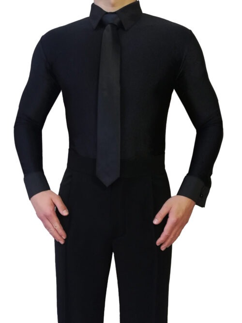 Koszula body męska do tańca latynoamerykańskiego – lycra