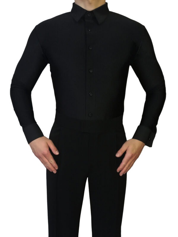Koszula body męska do tańca latynoamerykańskiego – lycra