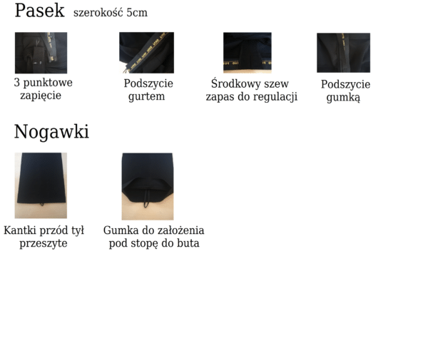 Spodnie chłopięce do tańca towarzyskiego – lampas aksamitny